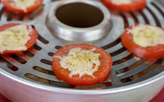 Tranches de tomates gratinées