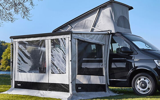 Variante tenda da sole-veranda per pulmino VW