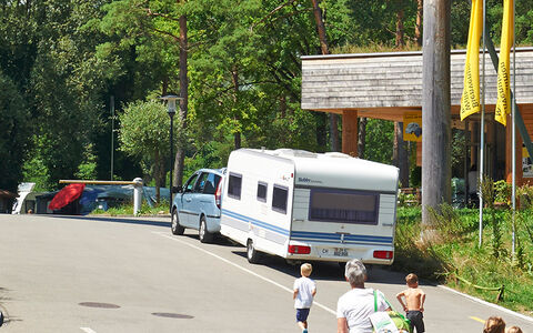 Ankunft auf dem Campingplatz