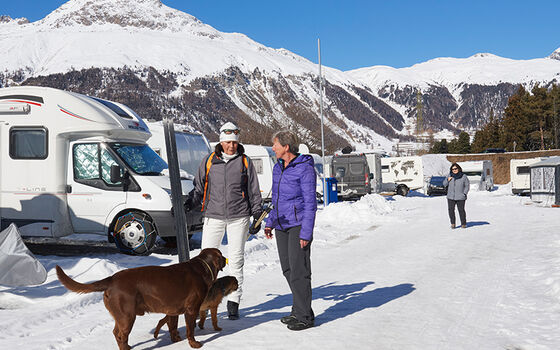 Campeggi sulla neve