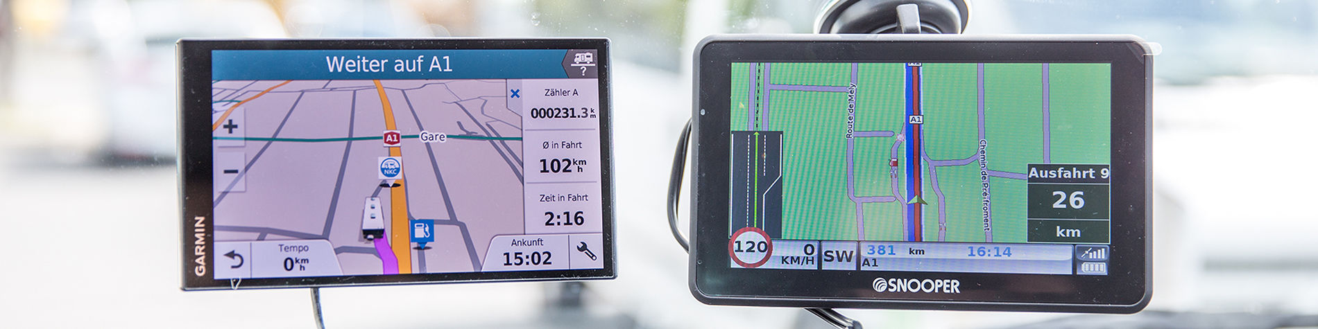 Comparatif de navigateurs GPS pour camping-cars - TCS Suisse