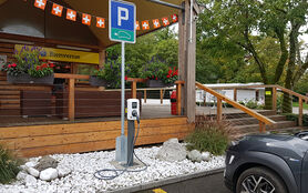 Charging station for electric cars