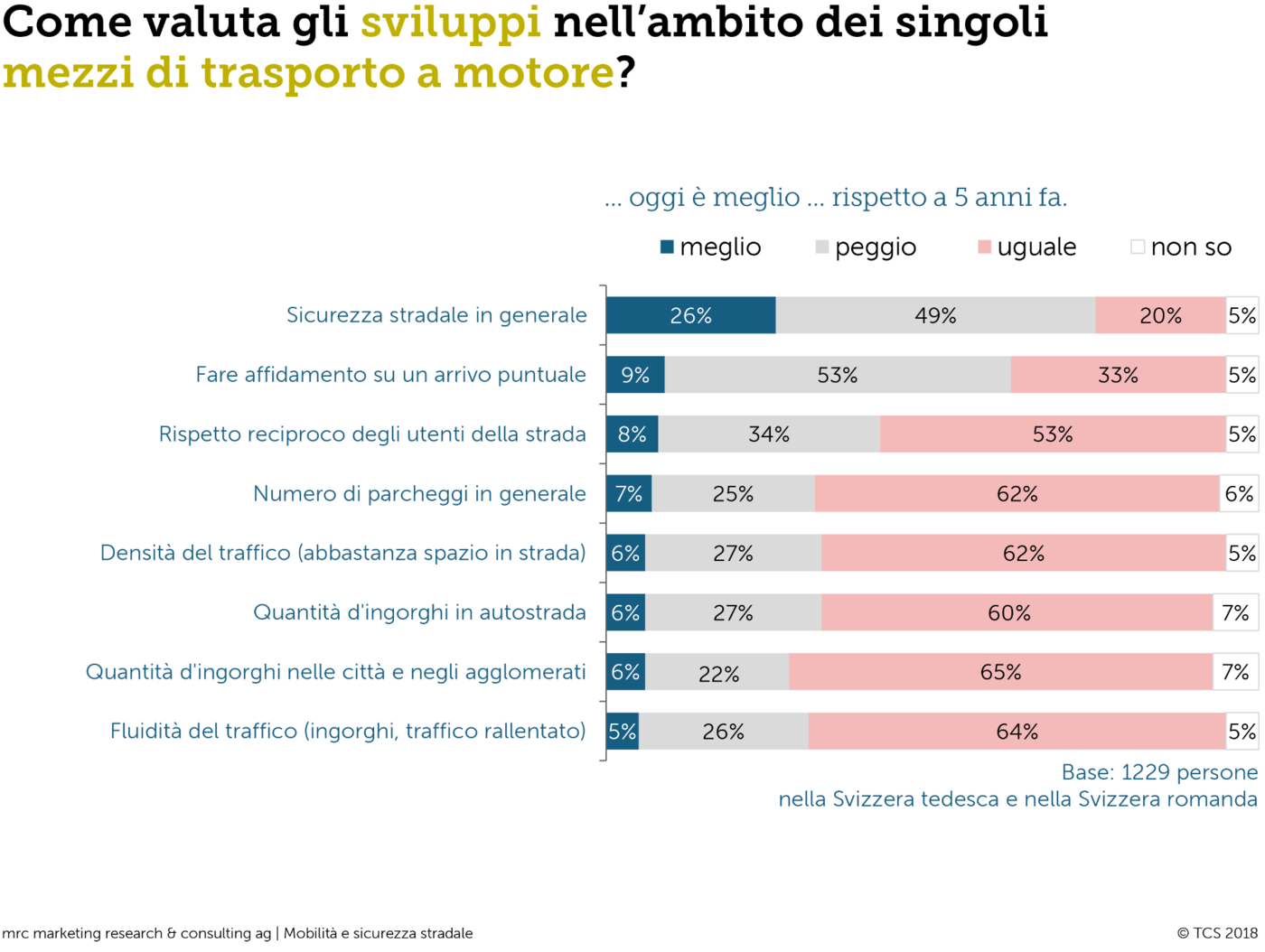 Come valuta gli sviluppi nell'ambito dei singoli mezzi di trasporto a motore?