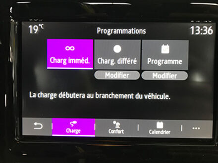  Interface de plannification de la charge