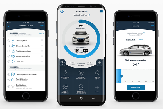 app Nissan Leaf