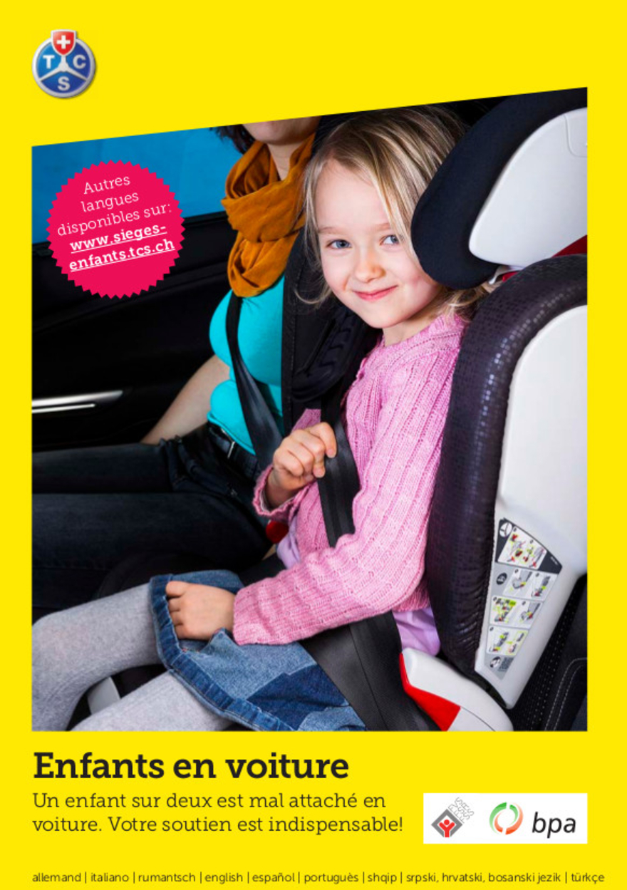 Flyer « Enfants en voiture »