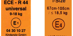 Label de contrôle ECE R