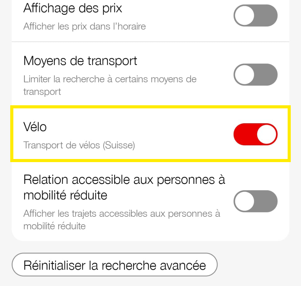 Cff velo dans le train deals