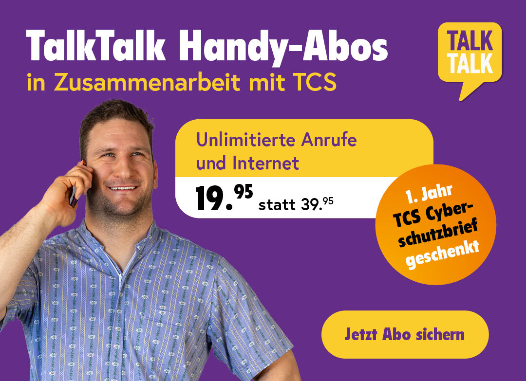 TalkTalk Handy Abos mit TCS-Rabatt