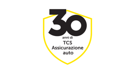 Logo «30 anni di TCS Assicurazione auto».