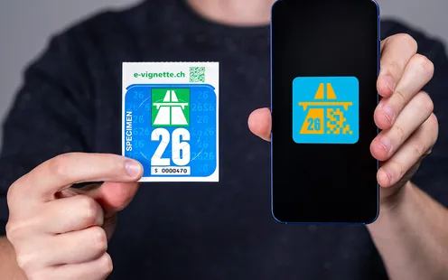 Autobahnen in der Schweiz: Vignette und E-Vignette
