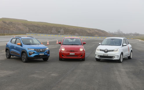 E-Kleinwagen Test: Dacia, Fiat und Renault 