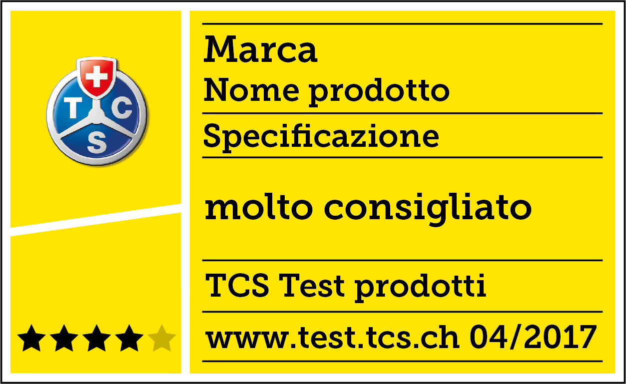 Etichetta del test TCS