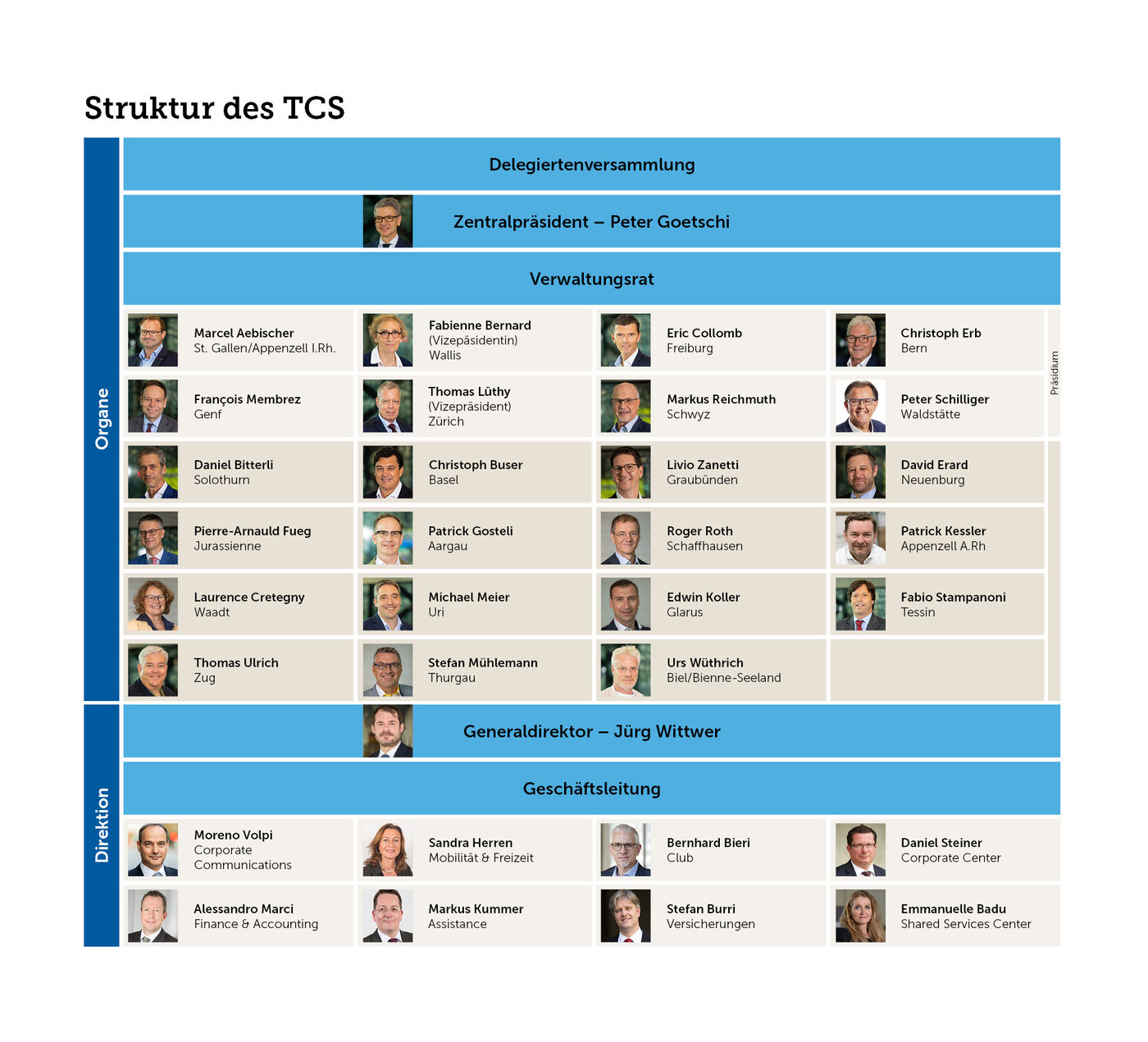 Struktur des TCS