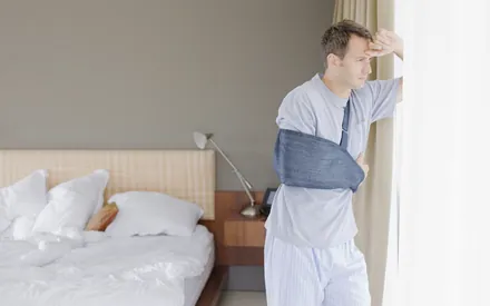 Unfall in den Ferien.