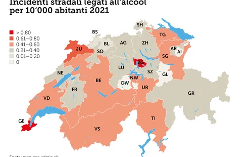 Gli incidenti dovuti all’alcol sono in aumento