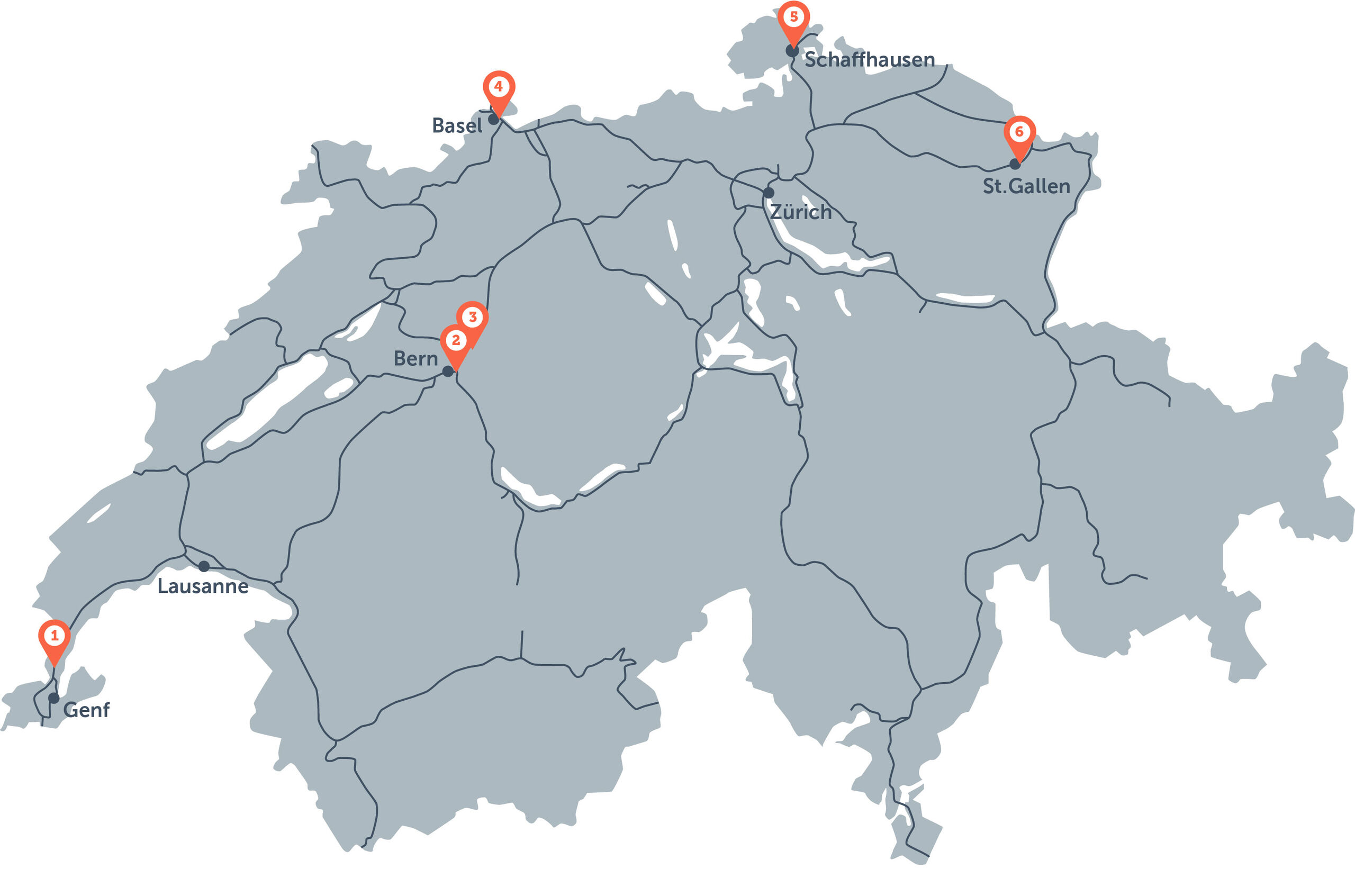 Sechs Projekte zur Beseitigung der Engpässe im Strassennetz