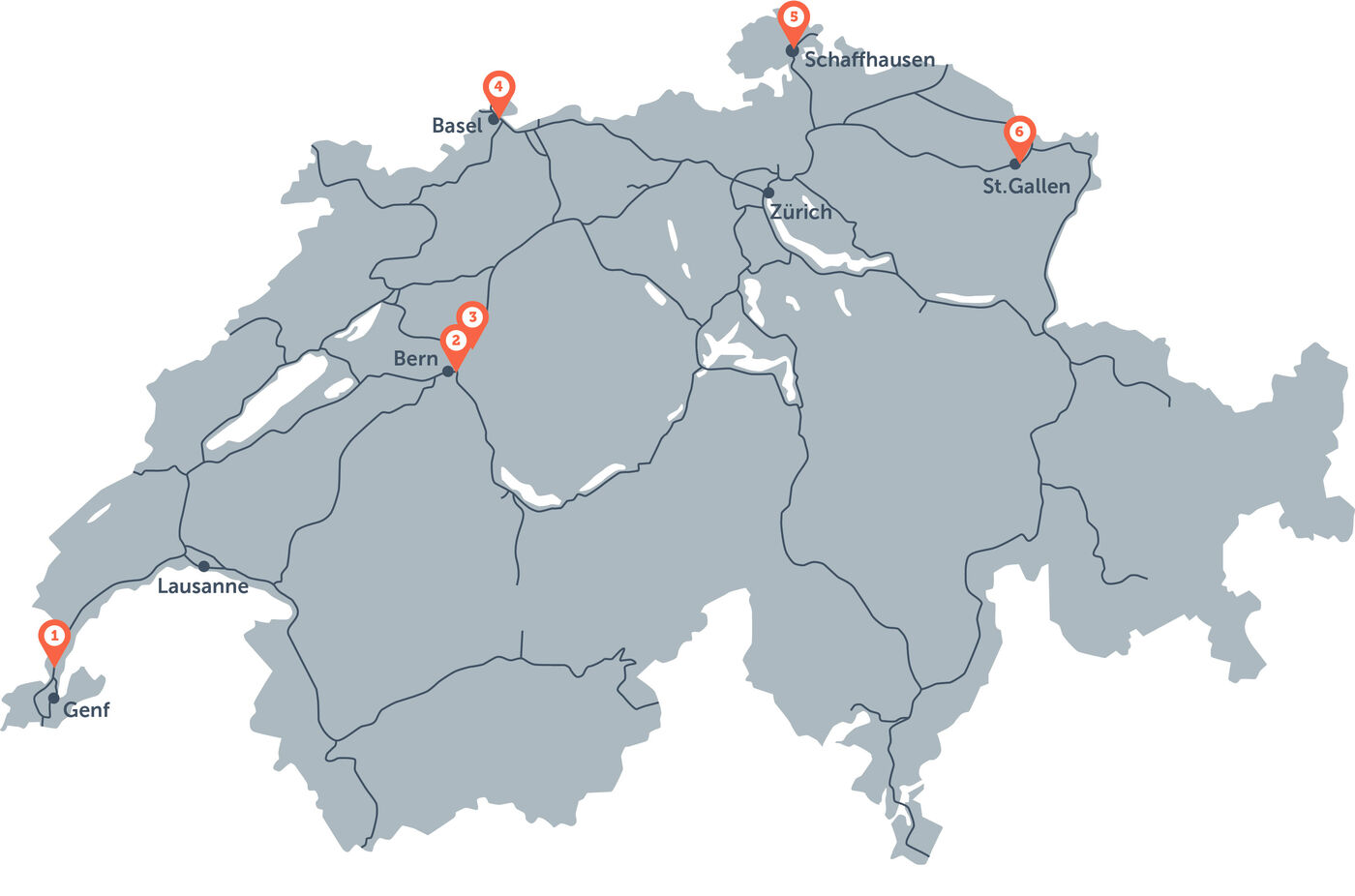 Sechs Projekte zur Beseitigung der Engpässe im Strassennetz