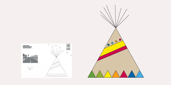 colorare nido sicurezza stradale tepee