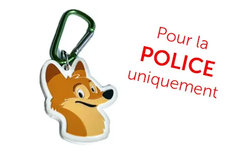 Porte-clé en silicone phosphorescent