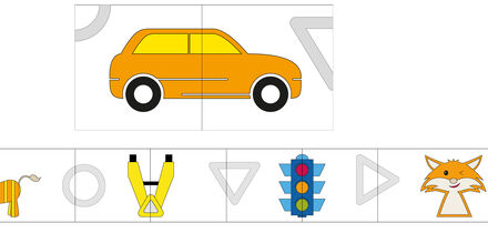 puzzle delle coppie attivita nido sicurezza stradale