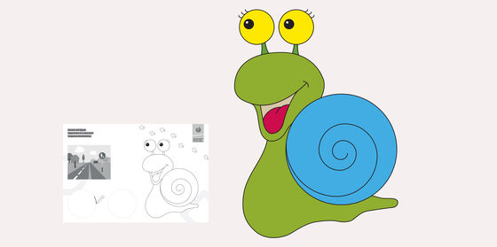 coloriage creche securite routiere escargot