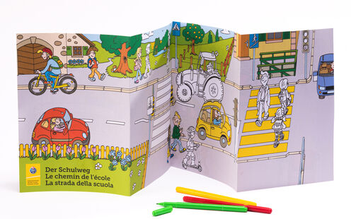 Le chemin de l'école (4-6 ans) - Dépliant A4