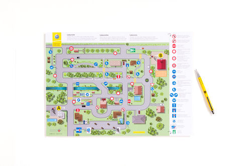 Labyrinthe pour enfant  - Plan A3