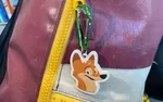 Porte clé sac rose