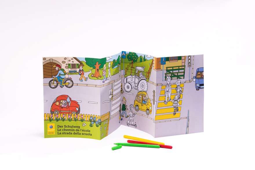 Le chemin de l'école (4-6 ans) - Dépliant A4