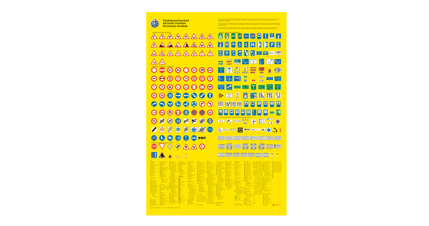 Strassensignale» - Plakat F4