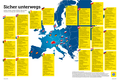 Karte «Fahrzeugvorschriften in Europa»