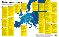 Karte «Fahrzeugvorschriften in Europa»